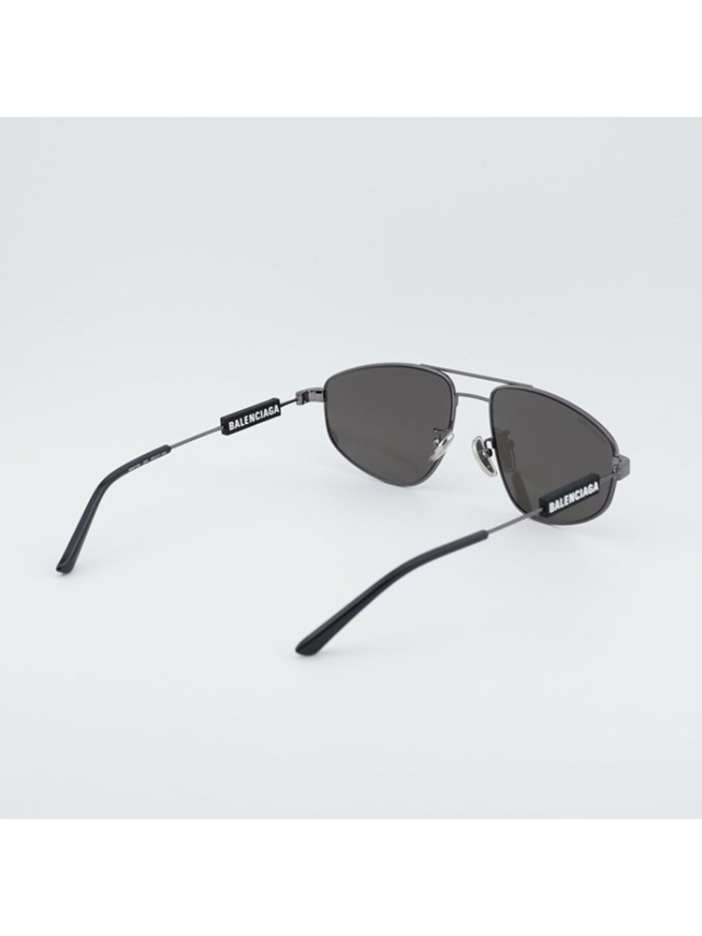 Balenciaga BB0115S 001 Sunglasses Grey Aviator Frame, Grey Lenses - Picture 8 of 11